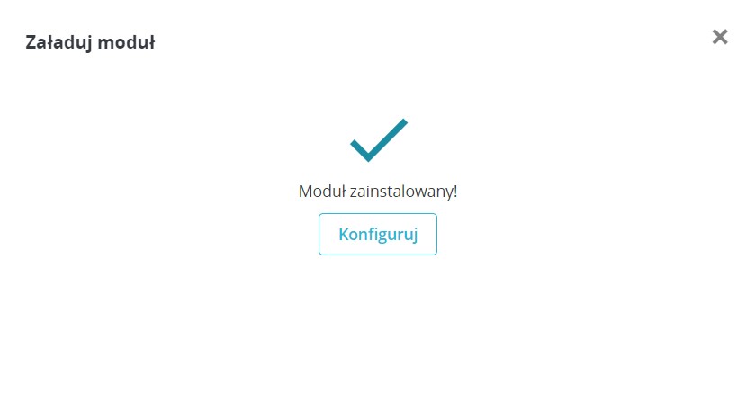 Instalacja zakończona